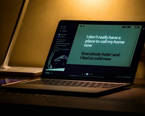 black and silver asus laptop computer