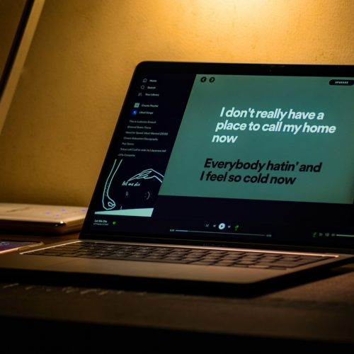 black and silver asus laptop computer